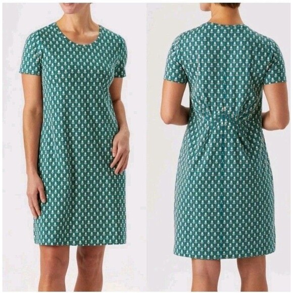 Duluth Trading Womens Dress Colorful Bird Knee Length XL - Picture 11 of 11